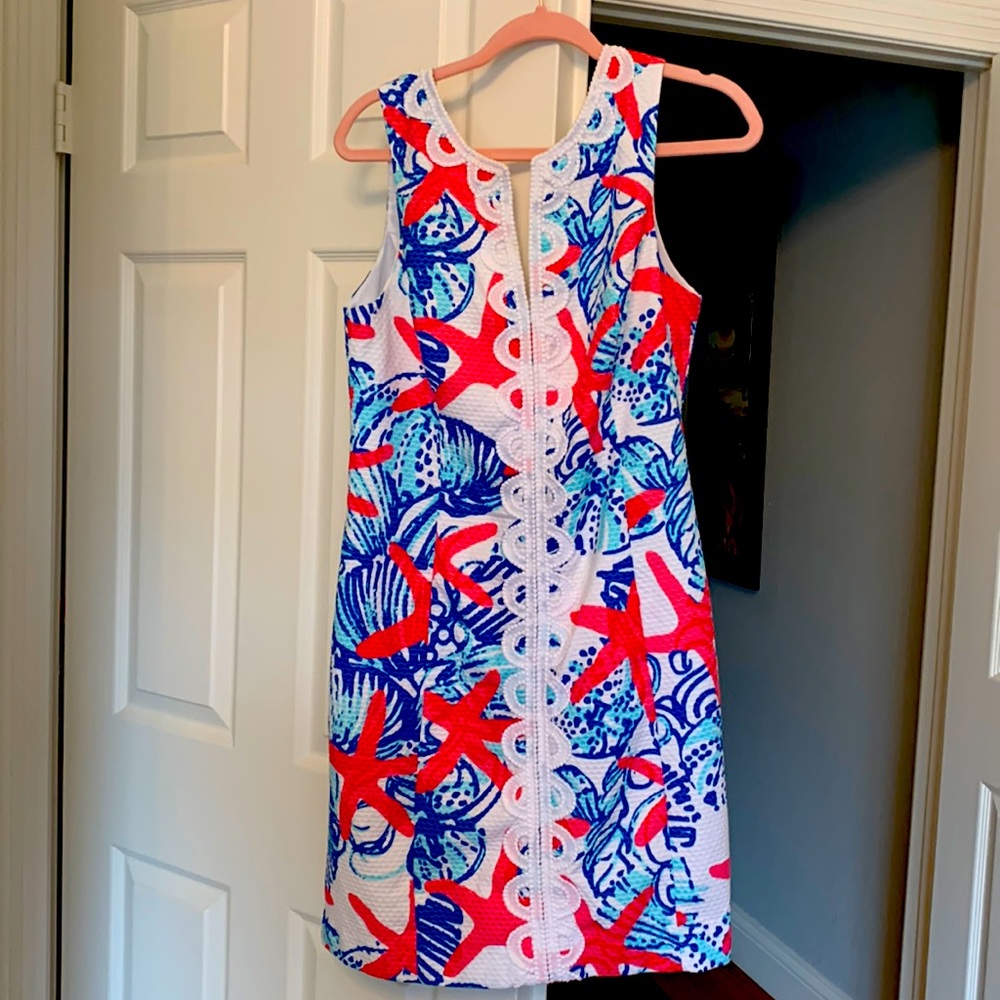 Lilly Pulitzer dress starfish and seashells